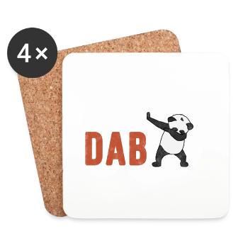 Eating Sleep Dabbing Repeat Gift - Coasters (set of 4) - white - Front
