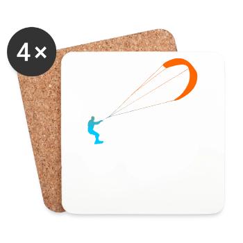 kitesurfer - Coasters (set of 4) - white - Front