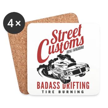 American Power Muscle Car - Coasters (set of 4) - white - Front