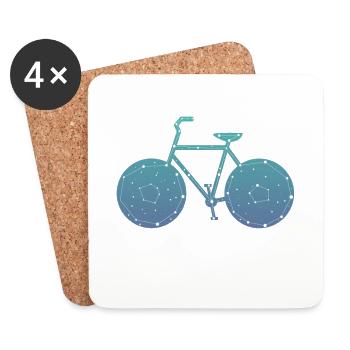 Starbike v2 - Untersetzer (4er-Set) - Weiß - Vorne