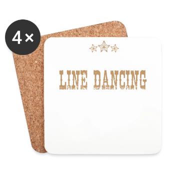 C'est ma ligne Idée cadeau de chemise de danse - Dessous de verre (lot de 4) - blanc - Devant