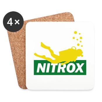 Diving Nitrox Scuba Diving Budy Diver Gift - Coasters (set of 4) - white - Front