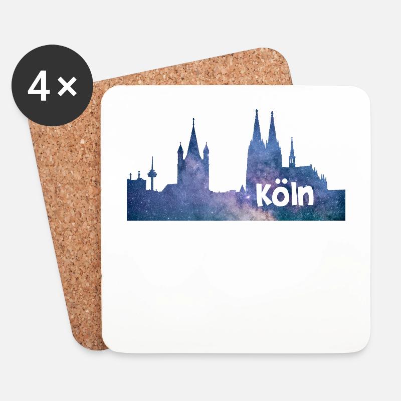 Köln - Untersetzer (4er-Set) - Weiß