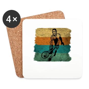 tennis - Coasters (set of 4) - white - Front