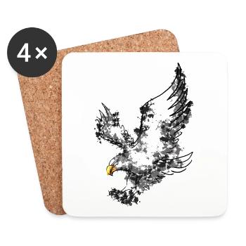 Eagle - Coasters (set of 4) - white - Front