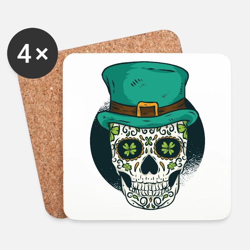 St Patrick day - Untersetzer (4er-Set) - Weiß