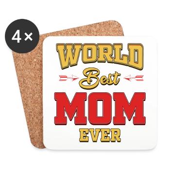 Mother's Day World - Coasters (set of 4) - white - Front