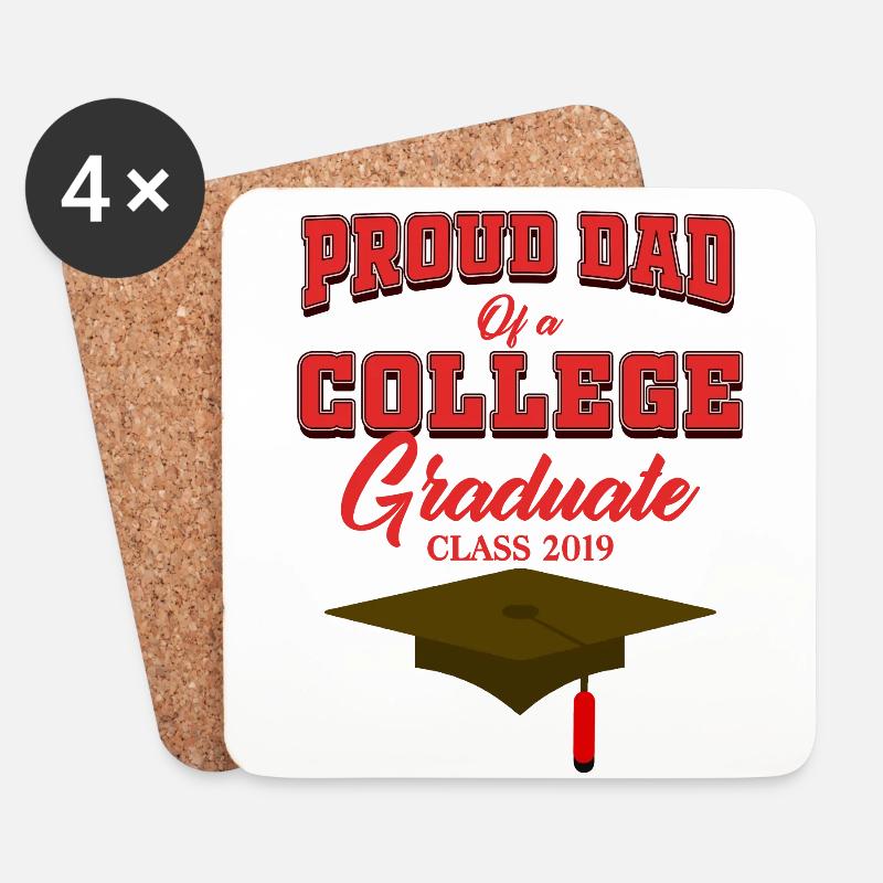 graduation College - Untersetzer (4er-Set) - Weiß
