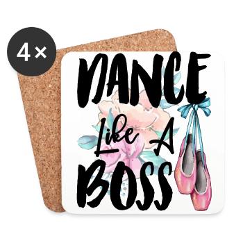 Danser comme un patron - Dessous de verre (lot de 4) - blanc - Devant