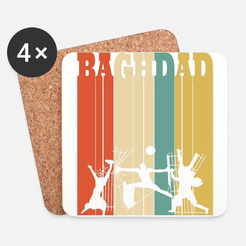 Freiheitsdenkmal Bagdad T-Shirt, an Vinta zu erinnern - Untersetzer (4er-Set) - Weiß