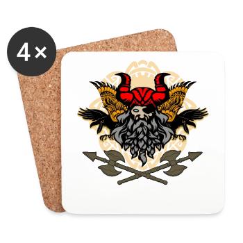 VIKINGS - Untersetzer (4er-Set) - Weiß - Vorne