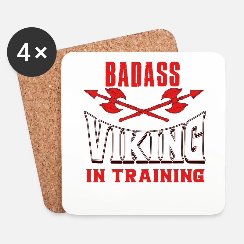 VIKINGS - Untersetzer (4er-Set) - Weiß