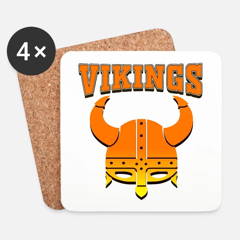 VIKINGS - Coasters (set of 4) - white