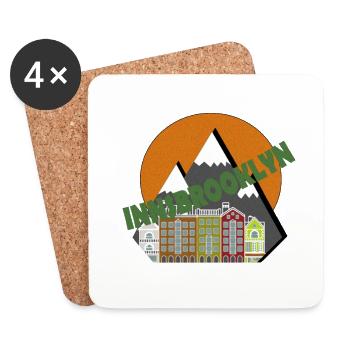 Innsbrooklyn Innsbruck Tirol Österreich - Untersetzer (4er-Set) - Weiß - Vorne