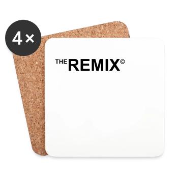 remix together with original father / son partnerlook - Coasters (set of 4) - white - Front
