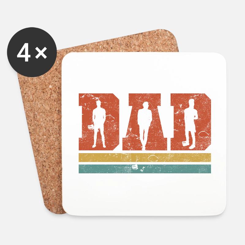 DAD - Untersetzer (4er-Set) - Weiß