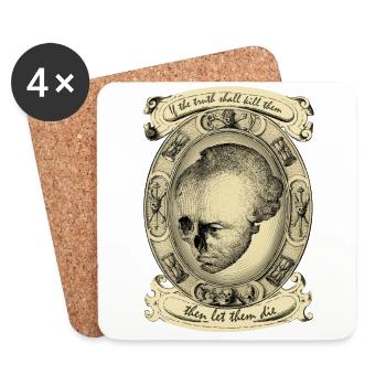 Let them The - Coasters (set of 4) - white - Front