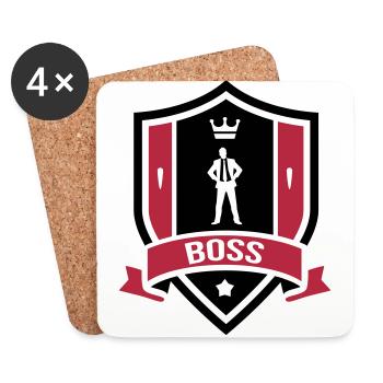 Boss - Untersetzer (4er-Set) - Weiß - Vorne