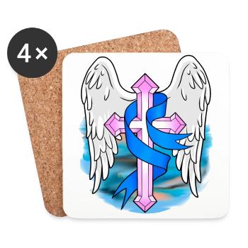 Kreuz Kreuze Symbole Kirche Gott Jesus Religion - Untersetzer (4er-Set) - Weiß - Vorne