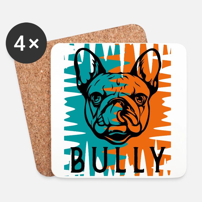 bully - Coasters (set of 4) - white