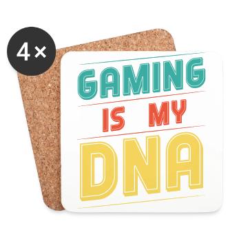 Gaming is my DNA - Untersetzer (4er-Set) - Weiß - Vorne
