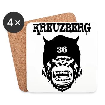 Kreuzberg - Untersetzer (4er-Set) - Weiß - Vorne