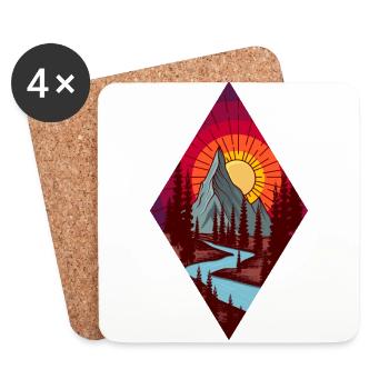 landscapes - Coasters (set of 4) - white - Front