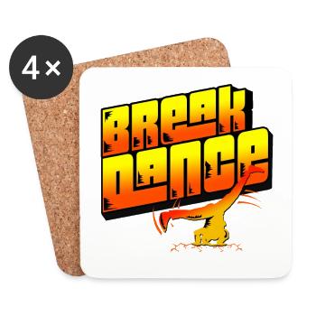 Breakdancing - Coasters (set of 4) - white - Front