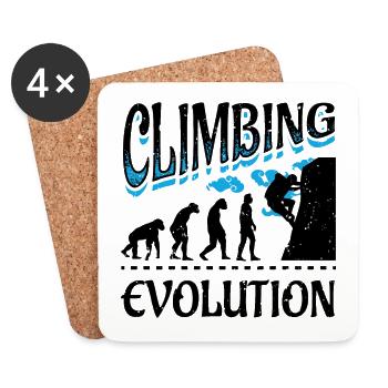 Evolution Climbing Climbing Mountaineering Mountaineering - Coasters (set of 4) - white - Front