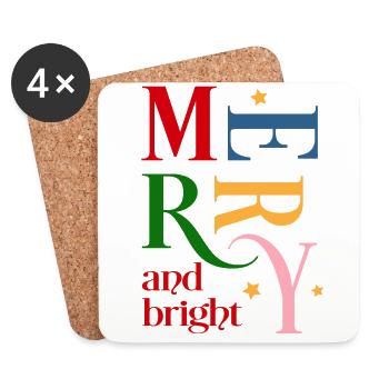 Christmas - Coasters (set of 4) - white - Front