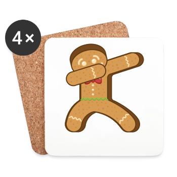 Weihnachtsdesign für Weihnachtsliebhaber - Untersetzer (4er-Set) - Weiß - Vorne
