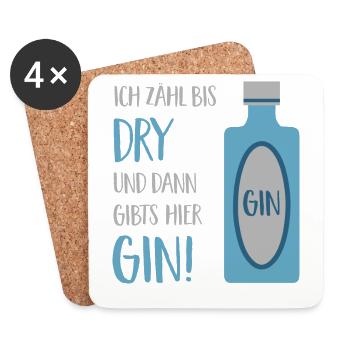 GIN - Untersetzer (4er-Set) - Weiß - Vorne