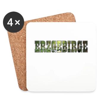 Erzgebirge - Untersetzer (4er-Set) - Weiß - Vorne