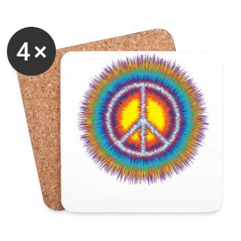 Peace - Coasters (set of 4) - white - Front