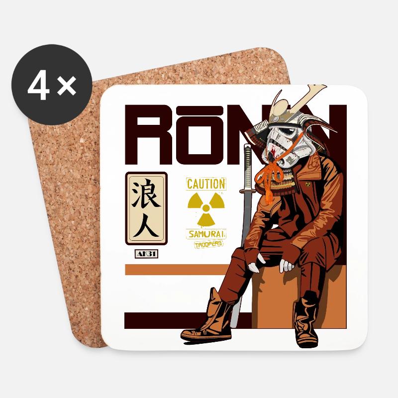 Ronin - Untersetzer (4er-Set) - Weiß