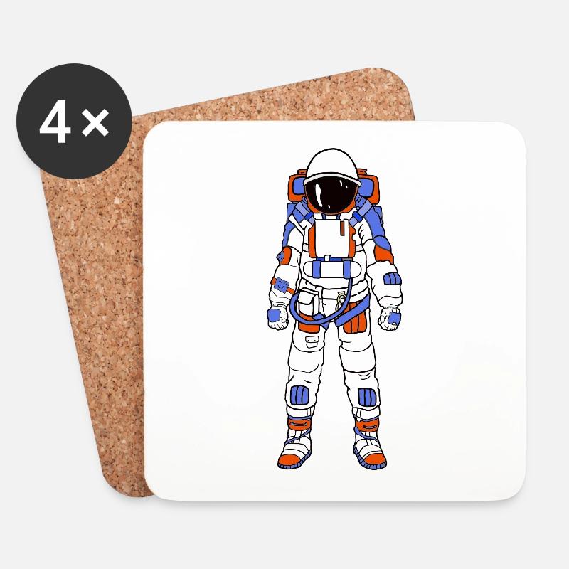 Astronaut - Untersetzer (4er-Set) - Weiß