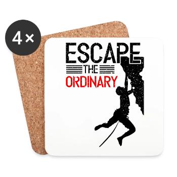 Climbing Boulder Rock Climbing Bouldersport - Coasters (set of 4) - white - Front