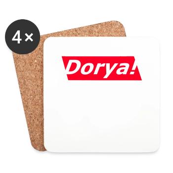 Dorya doriya doriyah uppercut - Untersetzer (4er-Set) - Weiß - Vorne