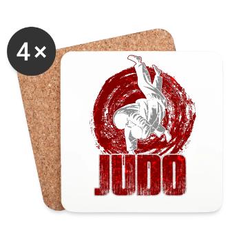 Judo - Untersetzer (4er-Set) - Weiß - Vorne