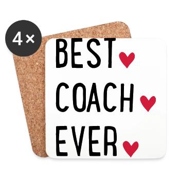 Coach - Coasters (set of 4) - white - Front