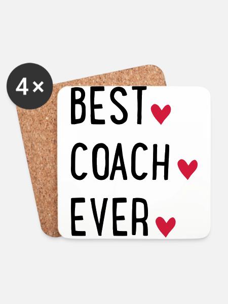 Coach - Untersetzer (4er-Set) - Weiß