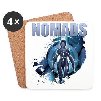 Nomads 00021 - Coasters (set of 4) - white - Front