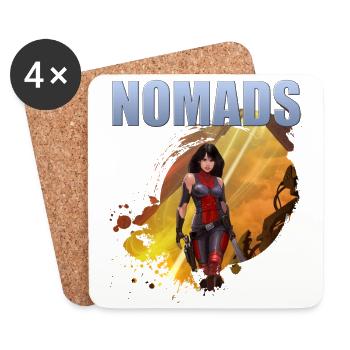 Nomads Legacy 0008 - Coasters (set of 4) - white - Front