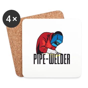 Pipe-Welder - Coasters (set of 4) - white - Front