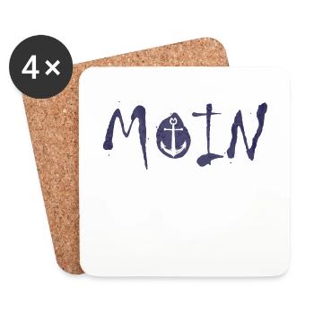 moin norden - Untersetzer (4er-Set) - Weiß - Vorne