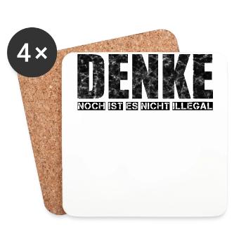 DENKE - Untersetzer (4er-Set) - Weiß - Vorne