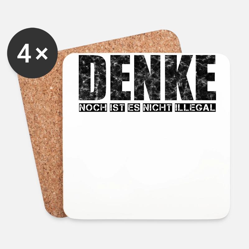 DENKE - Untersetzer (4er-Set) - Weiß