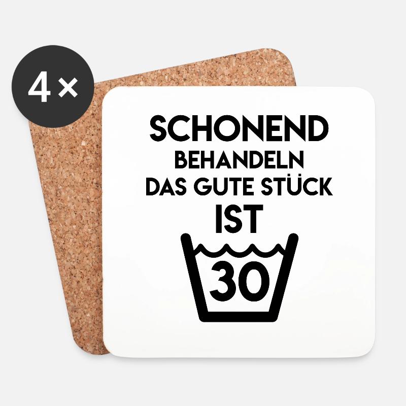 Lustiger Geburtstags Spruch 30 Geburtstag - Untersetzer (4er-Set) - Weiß