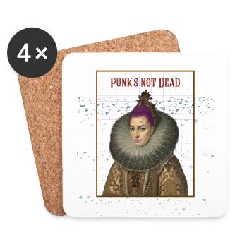 Punk Vintage - Untersetzer (4er-Set) - Weiß - Vorne