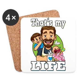 That's My Life - Coasters (set of 4) - white - Front